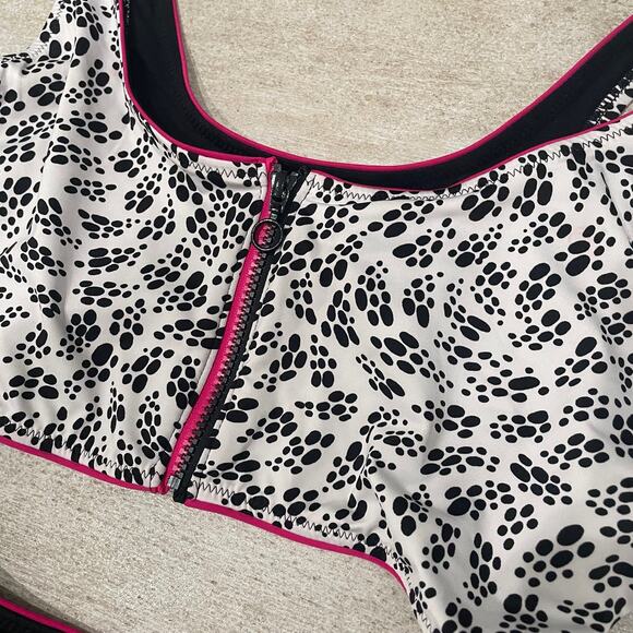 NEW NIKE PARTY DOTS CUTOUT ONE PIECE SWIMSUIT SIZE XL! - 0137 - Picture 4 of 4